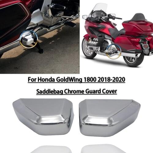Motorcycle Chrome Saddlebag Guard Cover For Honda GoldWing 1800 GL1800 GL 1800 Saddlebag Accessories Decorative Frame 2018-2020