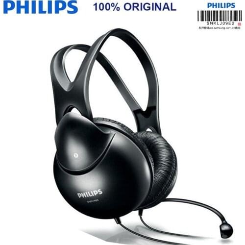 Philips SHM1900 Earphones with Microphone Game Headset Support Music & Movie & Game Earphone for Music Phone