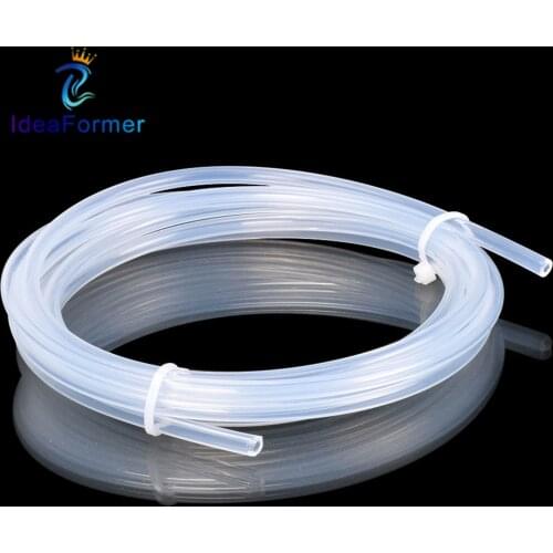 3D Printer 1/5/10/50m 2*4mm Clear PFA PTFE Tube PiPe For 1.75mm Filament 3D Printer Printing Head RepRap Rostock Bowden Extruder