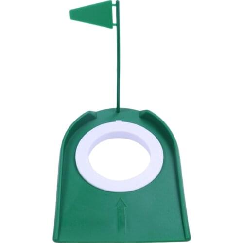 Indoor Golf Putting Cup with Hole Flag Training Putter Practice Aid Home Yard Outdoor Training Trainer Aids Tool