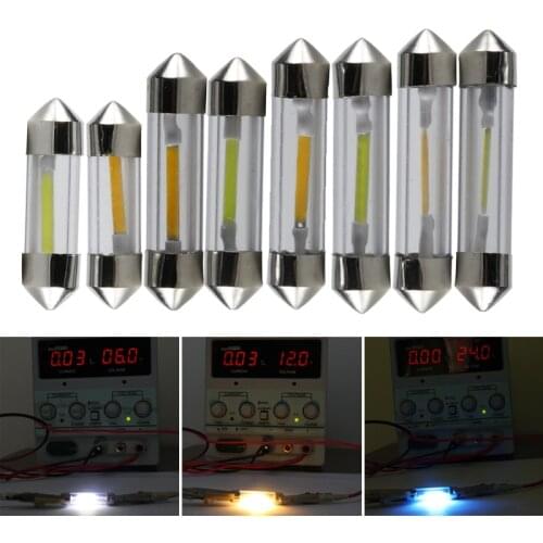 Led festoon light 31mm 36mm 39mm 41mm c3W C5W C10W canbus 6 12 24 v volt cob License Plate bulb 6v 12v 24v Interior Doom Lamp