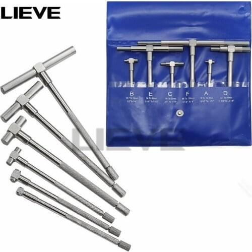 6pcs/set 5/16"-6" Telescoping gauges internal gauge Hole Gauges for Quick inside measurements of holes