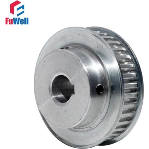 XL-36T Timing Pulley with Keyway 11mm Belt Width 14mm Bore Toothed Belt Pulley Aluminum Alloy 36Teeth XL Gear Pulley