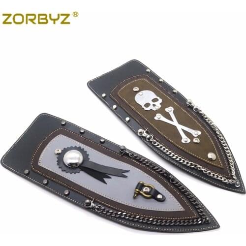 ZORBYZ 1Pcs Faux Leather Plain Rear Fender Bib For Harley Sportster XL Solo Seat on 2004-2016 Motorcycle