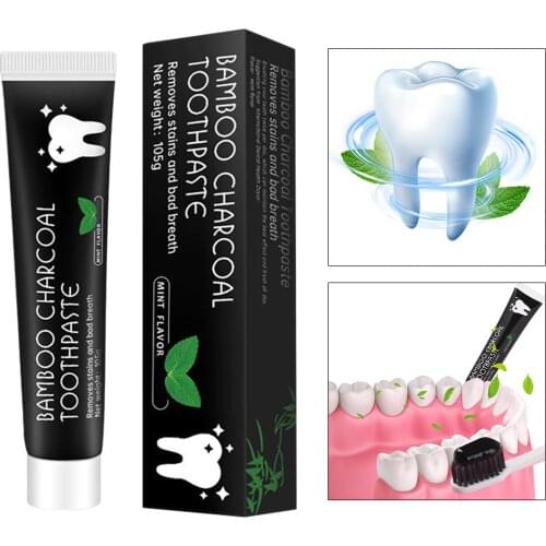 Naturally Activated Charcoal Whitening Toothpaste Freshens Breath
