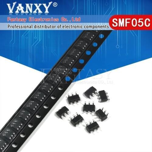 10Pcs SMF05CT1G SC70-6 SMF05 SMF05C SMD SOT-363 SOT