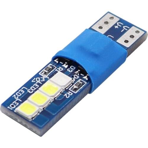 1x Changing Color W5W T10 Canbus Led Bulb For Auto Wedge Light Width Lamp Door Parking Bulb Blue to White (color to White)