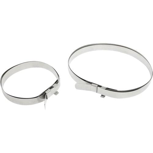 Vehicle Car Constant Velocity CV Joint Boot Clamp Clip Fastener 2 Pcs