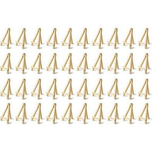 40 Mini DIY Wooden Frame Artist Wooden Easel Wedding Table Card Stand Display Stand Party Decoration 15X8cm Easel