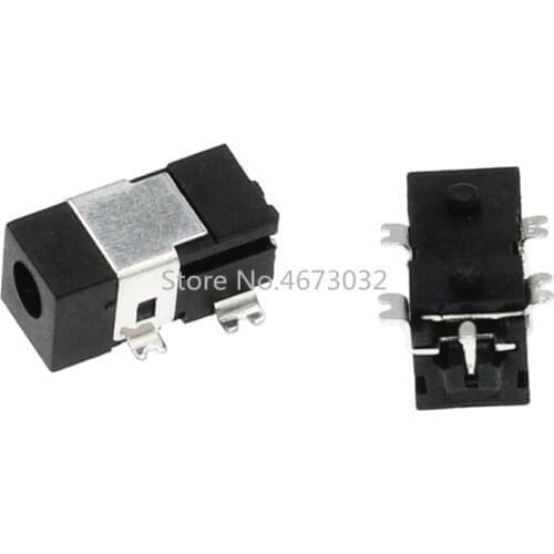 500pcs DC-011C 2.5-0.7 DC011C 2.5x0.7mm DC Power Outlet DC SMT 5 pins Patch