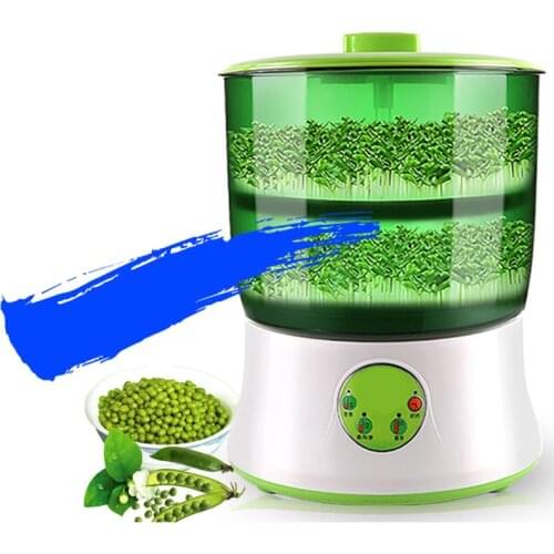 1.5L Automatic Bean Sprouts Maker Thermostat Electric Germinator Vegetable Green Seedling Sprout Growth Bucket Machine