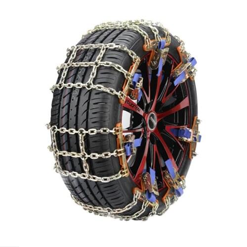Car tire snow chain anti-skid wear-resistant steel chain car truck wheel chain mud road safety car snow chain