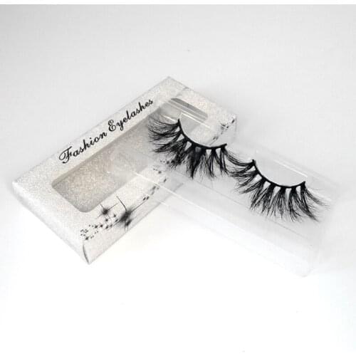 Free Shipping 10 Pairs 25mm Thick Fluffy Lashes Real Mink 3D Full Strip Eyelashes Natural Black Long Lash 100% Real Mink Vendor