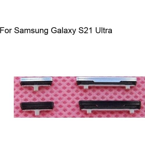 Side Button For Samsung Galaxy S21 Ultra Power On Off Button + Volume Button Side Buttons Set Replacement For Galaxy S21 Ultra
