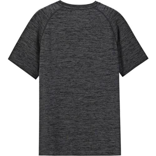 Brand Quality Men T-shirt Fashion Design Slim Fit Soild T-shirts Male Tops Tees Short Sleeve T Shirt for Men GYM 05