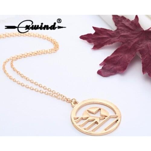 Cxwind Jewellery STUCKY Captain America Soldier Inspired Symbol Necklace Perfume Star Necklaces Jewelry Women Bijoux Femme