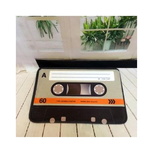 Retro Nostalgia Flannel Tape Colorful Mats Anti-slip Carpet Floor Mat Outdoor Rugs tape front door home entrance doormat 40*60cm