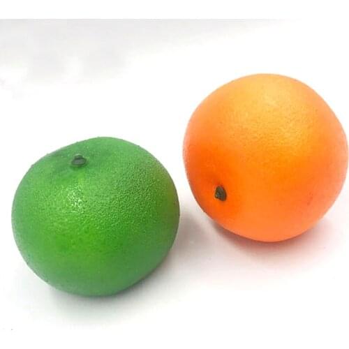 10pcs 7.5cm size artificial fruit Plastic Fake Fruit artifical Orange juice&artificial plastic fake simulated Orange juice