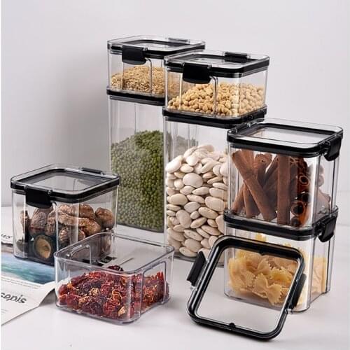 Food Storage Container Kitchen sugar bowl spice jars with lids noodle cans for bulk cereals Flour Baking Supplies Pantry bottle