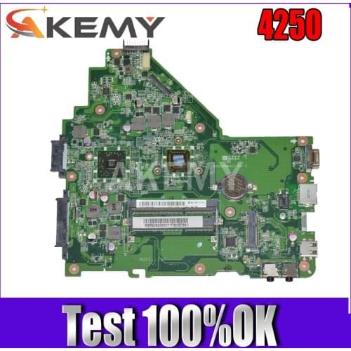 Akemy MBRK206001 MB.RK206.001 For Acer aspire 4250 Laptop Motherboard DA0ZQPMB6C0 DDR3 with Processor onboard