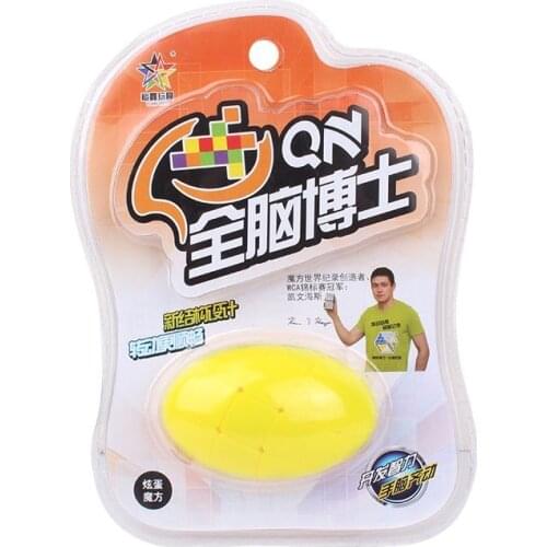 New Blister Packaging Yuxin QN Egg Shape Colorful Magic Cube Stress Reliever Toys Adult Puzzle CubeToy For Children Puzzle Cubo