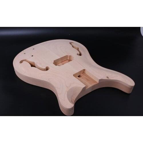 One unfinished electric guitar body right hand