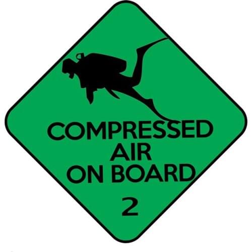 LLY-1185 Creative Scuba Diving Sign Car Sticker PVC Fashion Auto Bumper Window Decoration Accessories Waterproof Decals Stickers