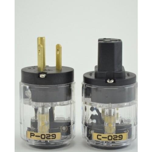 Pair Hi-End P-029 AC Power plug+C-029 power IEC plug 1pair