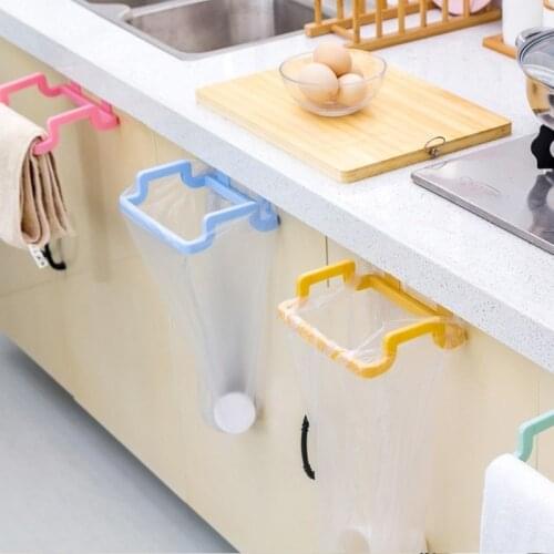 Portable Trash Bag Holder Incognito Cabinets Cloth Rack Towel Rack Kitchen Trash Can Bracket Garbage Bag Hanging Storage Rack