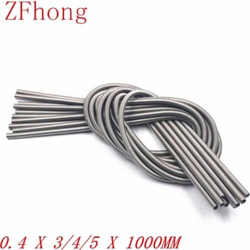 0.4 x 3/4/5 x 1000 Stainless Steel Super Long Tension Spring Extension Spring Wire Dia 0.3mm Out Dia 3mm/4mm/5mm Length1000mm