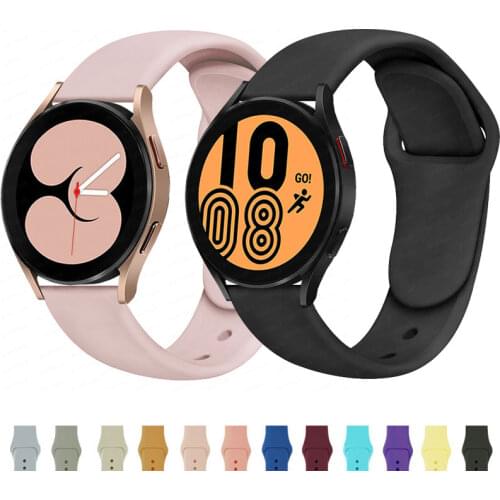 Silicone Wrist Strap For Samsung Galxy Watch 4 Classic Original Belt Bracelet Correa For Samsung Galaxy Watch 4 40mm 44mm 46mm