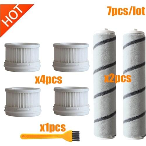 Hepa Filter Rolling Brush Replacement for Xiaomi Mijia 1C Handheld Wireless Vacuum Cleaner Roller Brushes Cleaning Brush parts
