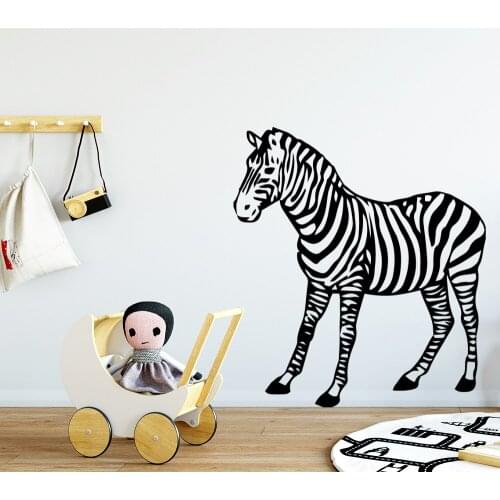Amusing Wall Sticker Zebra Horse Pvc Wall Decals Wallpaper For Kids Room Vinyl Decal Stickers Living Room Poster Mural