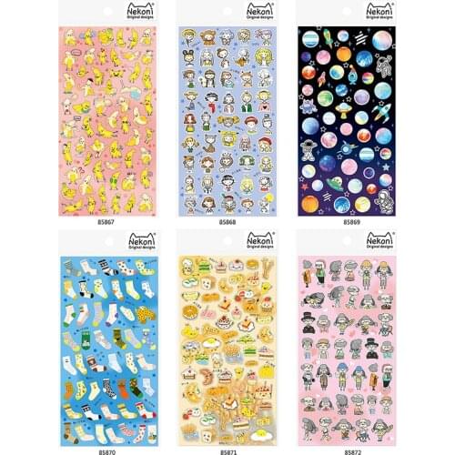 1pcs/1pack Kawaii Cute dream planet Travel Diary Planner Decorative Mobile Stickers Scrapbooking Craft Stationery Stickers