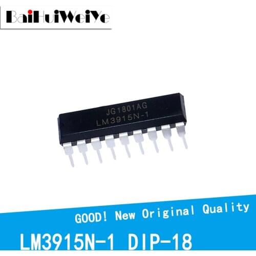 10PCS/LOT LM3915N-1 LM3915N LM3915 DIP-18 New Original IC Good Quality Chipset DIP18 LED bar graph display driver