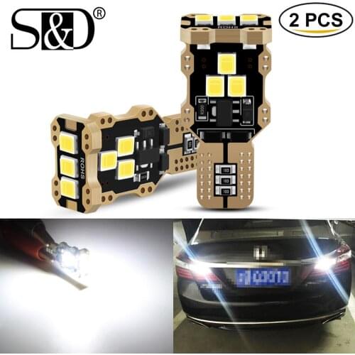 2Pcs Supter Bright Canbus No Error T15 W16W 920 912 LED Bulbs LED Reversing lights Auto Lamp 6000K White 12V 24V