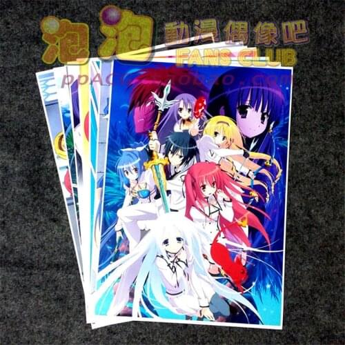 8 pcs/set Anime Seirei Tsukai no Blade Dance poster Claire Rouge Ellis wall pictures room stickers toys A3 Film posters