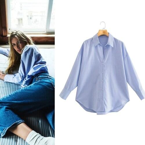 Женские рубашки в полоску AFEENYRK China At AliExpress