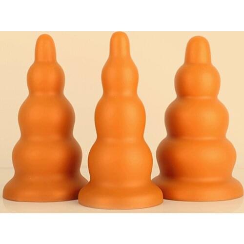 20CM Huge Anal Beads Plug Anal Sex Toy Soft Silicone Butt Plug Men Prostate Massage Vagina Stimulation Buttplug With Suction Cup