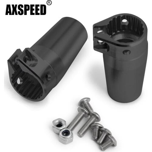AXSPEED 2PCS Rear Axle Knuckles Cup Adapters For AXIAL Wraith 90018 1/10 RC Crawler Car Parts