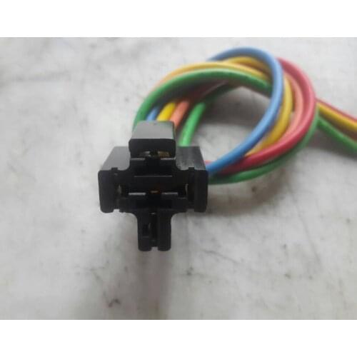 Free shipping 10pcs/lot 5 Pin Wires Cable Relay Socket Harness Connector DC 12V for Car