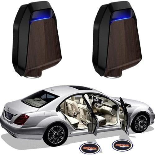 2PCS Car Styling Wireless LED Car Door Welcome Laser Projector Logo Ghost Shadow Night Light Car Accessories Kits