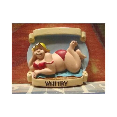 Bikini sexy girl enjoying the sun bath tour souvenir refrigerator stickers