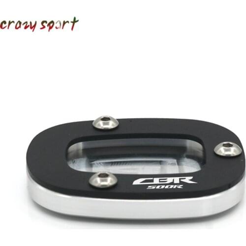 Side Kickstand Stand Extension Support Plate For HONDA CBR500R 2013-2018 2017 CBR 500R CBR500 R Motorocyle Accessories