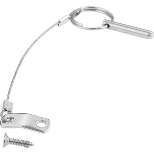 1 Pc Stainless Steel Boats Quick Release Pin With Lanyard Boat Bimini Top Deck Hinge Replaces Screw Marine Hardware Accessories