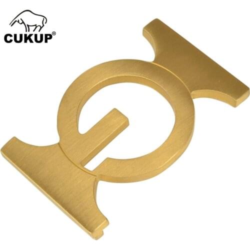 CUKUP New Brand Name Unique Design Geometric Pattern Solid Brass Buckle Metal 3.7-3.9cm Wide Belt Paties Buckles for Men BRK045
