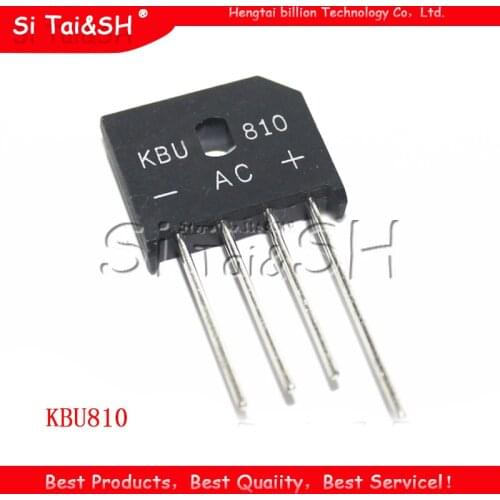 10PCS/LOT KBU810 KBU-810 8A 1000V diode bridge rectifier new and original IC