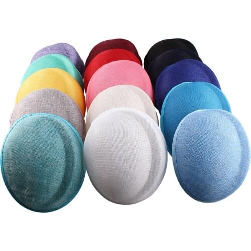 Imitation Sinamay Bases Fascinators 18 CM Hat Make For Women Wedding DIY Hair Accessories Ladies Millinert Fascinator Hat XMB09