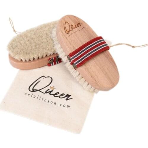 Beauty And Health Horsehair Natural Cellulite Body Care Brush Suitable For 14x5.5 Cm Except Face All Regions