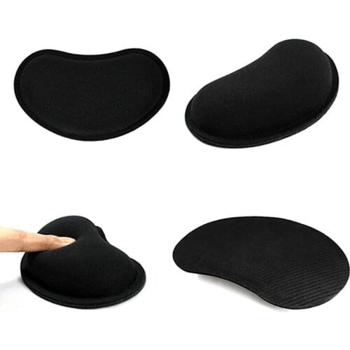 Black Memory Foam Mouse Pillow Wrist Rest Mouse Pad 135*80*25mm Wireless Massage Mat Keyboard
